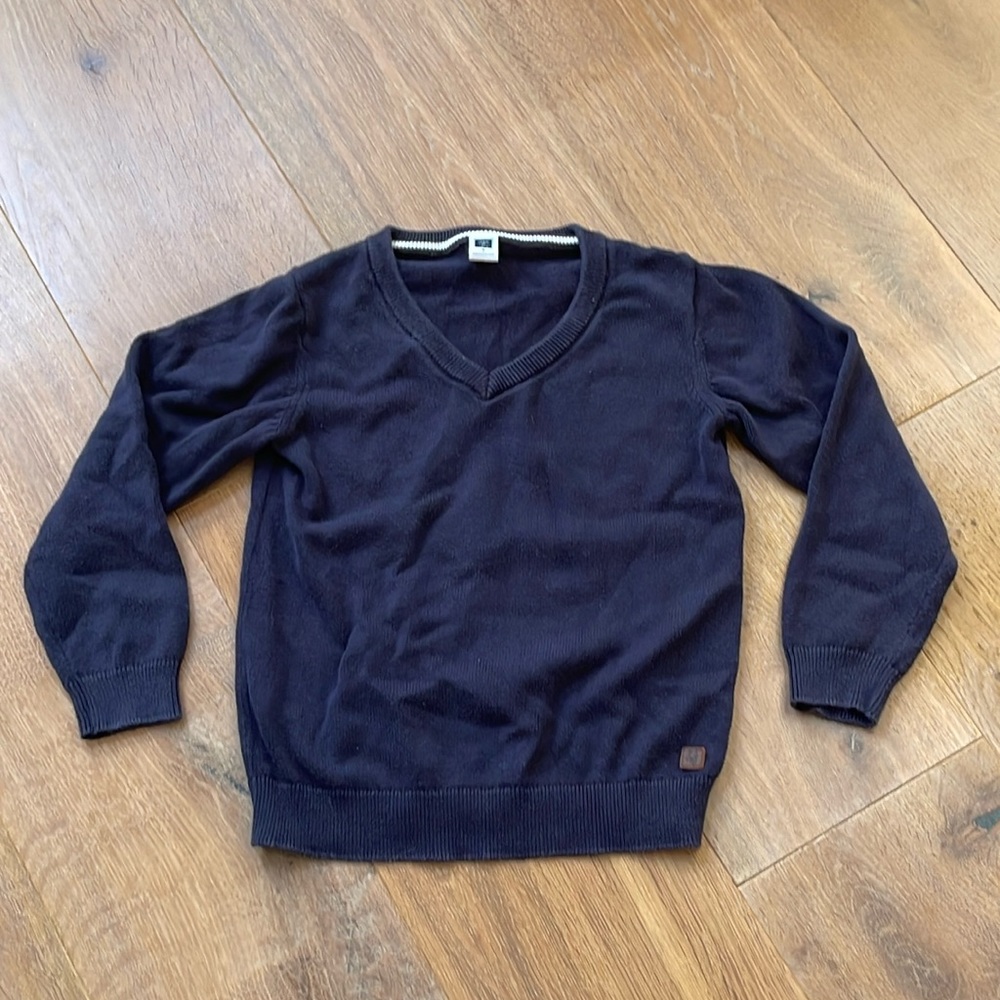 J&J navy v-neck sweater